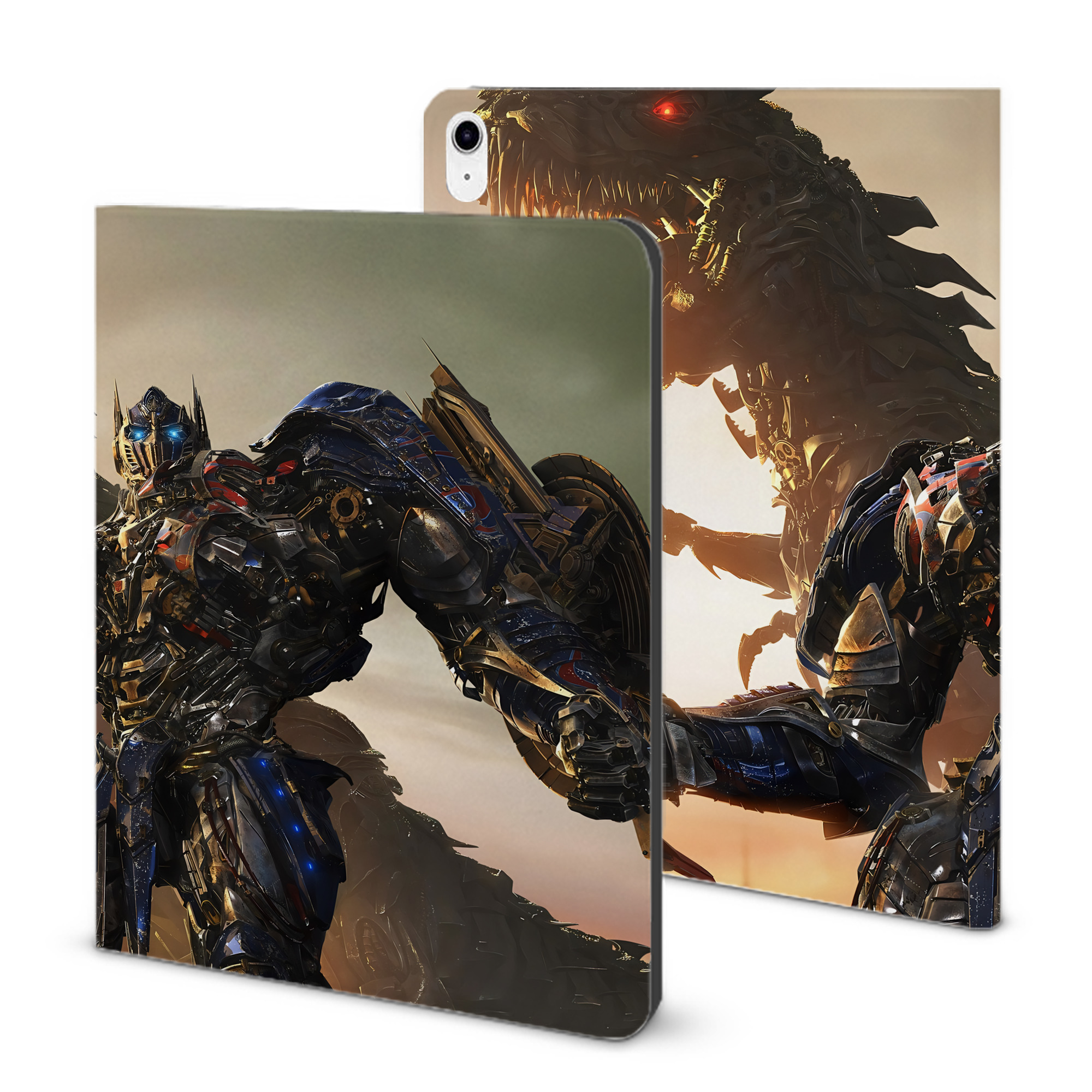 （画像用） Transformers トランスフォーマー IPad ケース ブック型 PUレザー TPU 耐衝撃 軽量 薄型 ペン収納なし 全面保護 IPad 各モデル対応